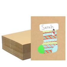 50 Pack 8X10 Inch Corrugated Cardboard Sheets, Thick Cardboard Filler Insert ...