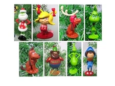 The Grinch Who Stole Christmas Holiday Ornament Set Featuring GRINCH and Friends