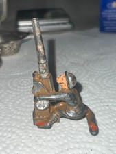 Vintage Barclay Manoil Lead Toy Soldier Anti Aircraft Gunner Slush