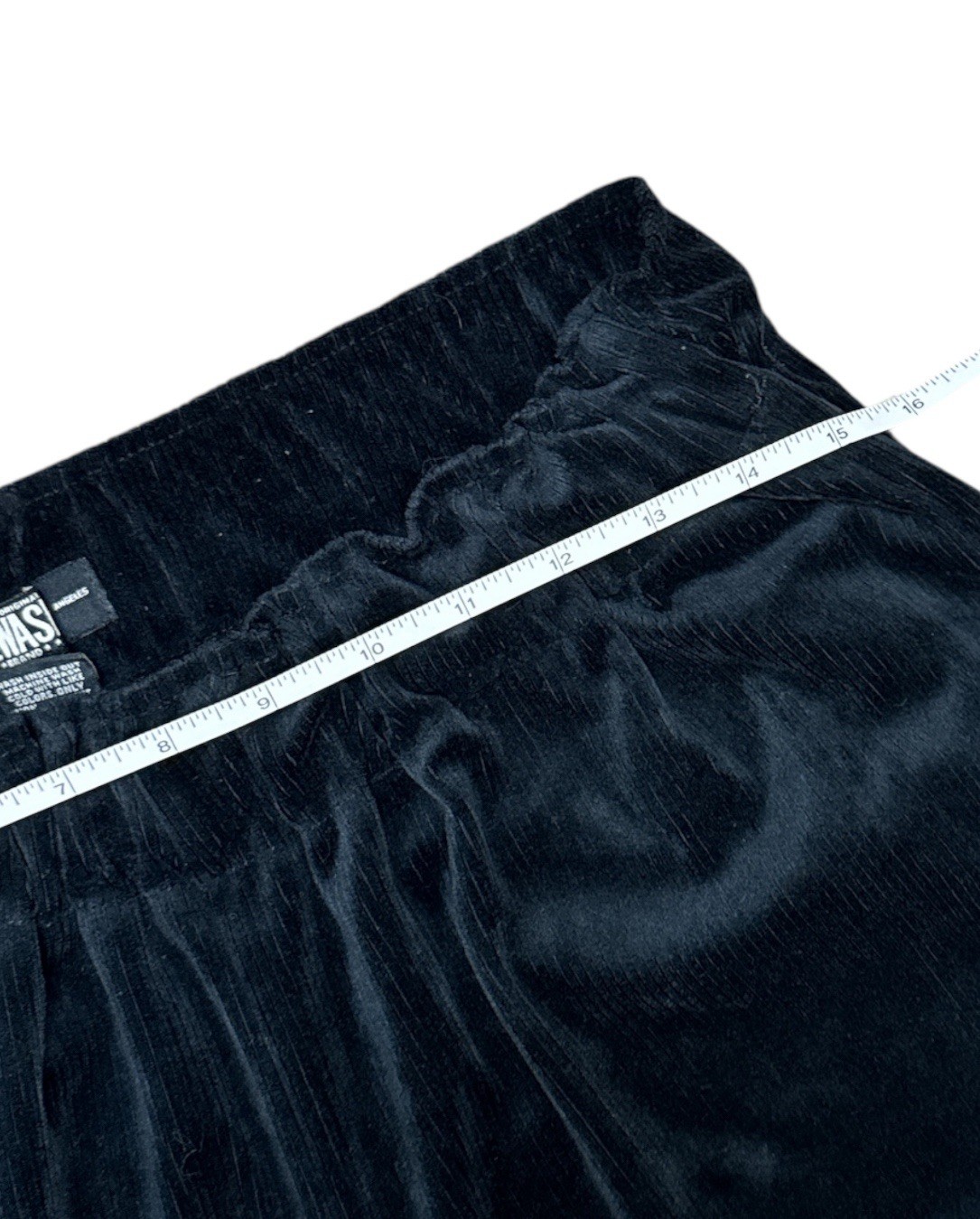 Rewash Junior's Wide Leg Cropped Corduroy Pull-On High Waist Pants Size L Grunge