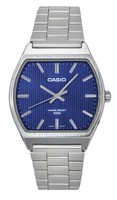 Casio Standard Analog Edelstahl Blaues Zifferblatt Quarz MTP-B140D-2A Herrenuhr