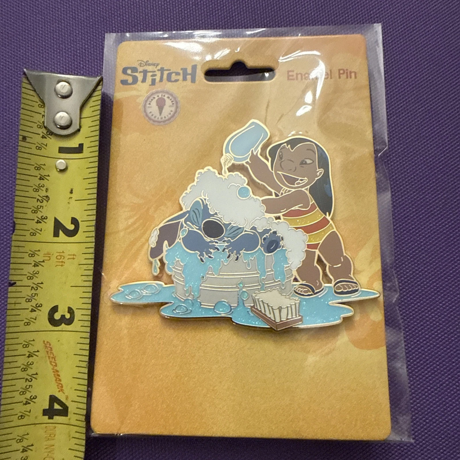 Disney Lilo and Stitch Bathtime Bubbles Jumbo Collectible Pin 2026