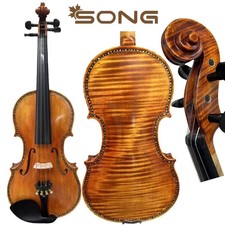 Beautiful Master Violin, Full size, Inlay Shell Purflings, 1pcs Flame maple back