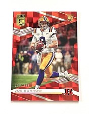 2020 Panini Donruss Elite Joe Burrow /399 Red Prizm Rc SP #102 True Rookie Card. rookie card picture