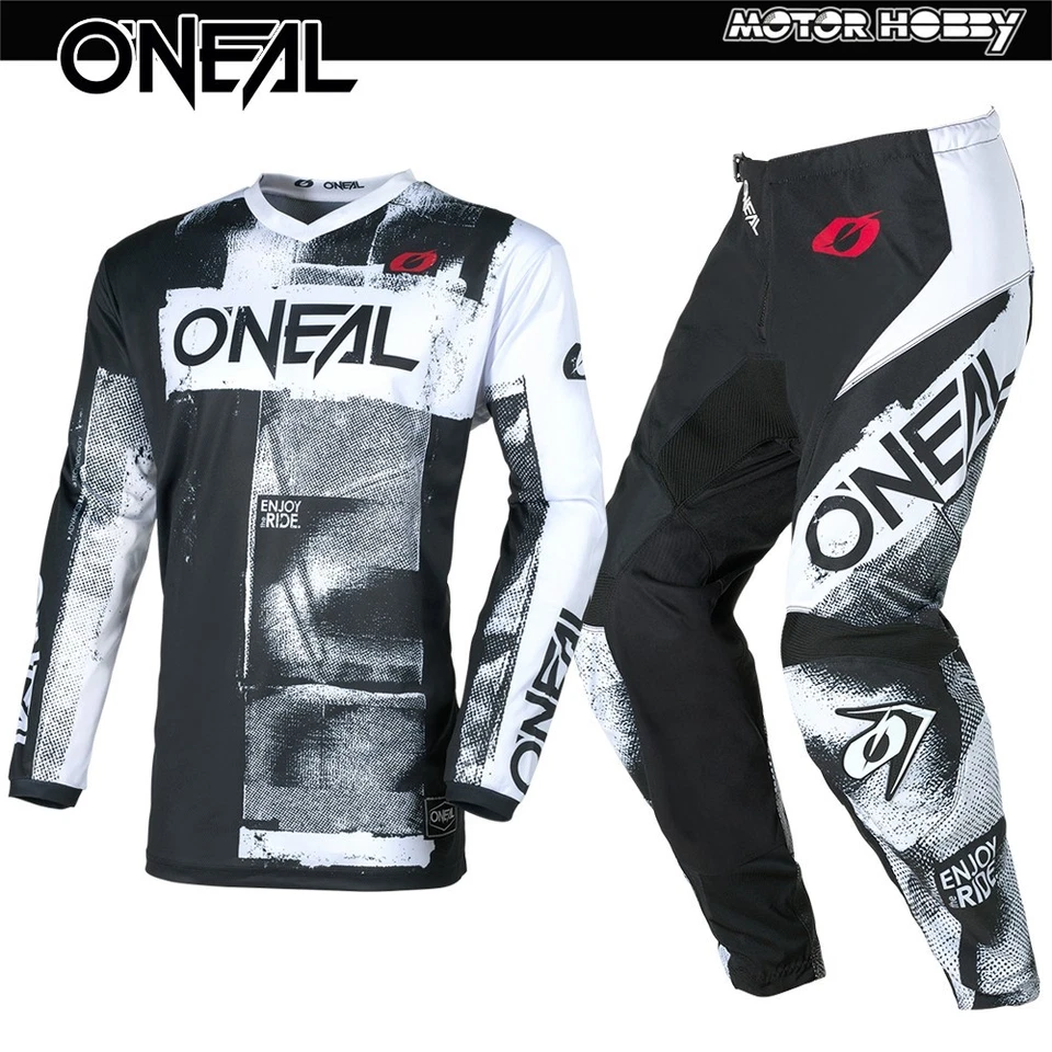 RODILLO ONEAL COMPLETO CROSS ENDURO O'NEAL ELEMENT BLANCO NEGRO - Imagen 1 de 4