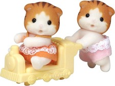 Epoch Sylvanian Families Doll Maple Cat Twin Ni-110