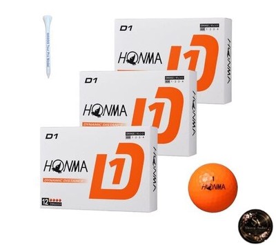 Honma Golf D1 Ball Golfball 2024 Modell BT2401 Orange 3 Darth 36 Ball Flight