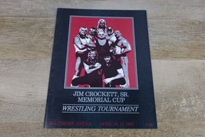 1987 WCW Wrestling Program Arena WWF WWE Crockett Cup NWA Flair PPV Event Dusty