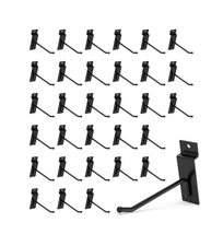 POETISKE Slatwall Hooks 32PC 4 Inch Slatwall Accessories - Heavy Duty Pegboar...