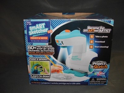 Smart Sketcher 2.0 Project & Sketch w/cartridges & manual - Tested, Works