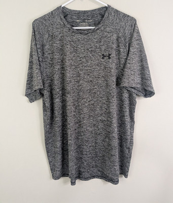Under Armour The Tech Tee Men's Extra Large Gray Short Sleeve Polyester Stretch