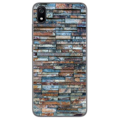 SHIEID Cover Per Xiaomi Redmi 7A, Retro In Vetro Temperato Effetto Marmo Con Bordo In Gomma Morbida Antiscivolo – Dream Sky - 5