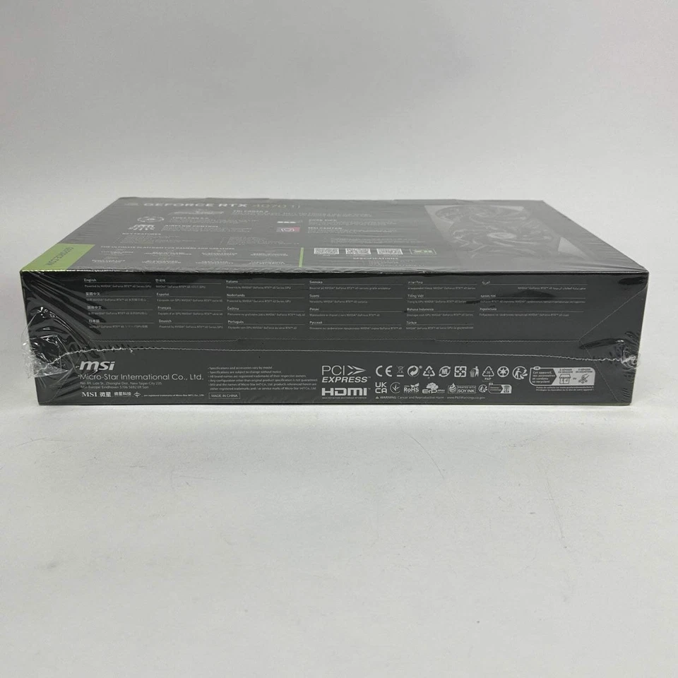 New MSI GeForce RTX 4070 Ti GAMING X SLIM 12GB GDDR6X Graphics Card - Image 4 of 4