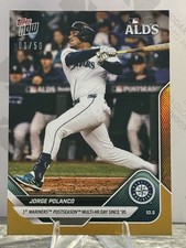 Jorge Polanco Mariners Multi HR ALDS 2025 MLB Topps NOW Card 829 Gold Foil 1/50