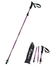 ALAFEN Aluminum Collapsible Ultralight Travel Trekking Hiking Pole Unisex Purple