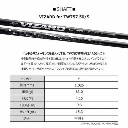 HONMA TW757 Hybrid 4H 21 VIZARD Stiff Flex - Picture 4 of 7