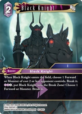 #ad Black Knight Foil 21 091C NM Final Fantasy $2.10