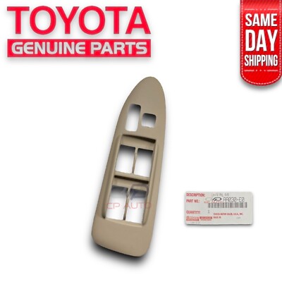 97 -01 TOYOTA CAMRY CE LE XLE DOOR WINDOW LOCK SWITCH BEZEL TRIM OAK TAN OEM NEW