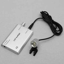 Dental LED Head Light Lamp headlight for Surgical Loupes Glasses silver