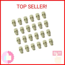 Honbay 50PCS Mini Plastic Skull Heads Decorations Realistic Skeleton Skulls Terr