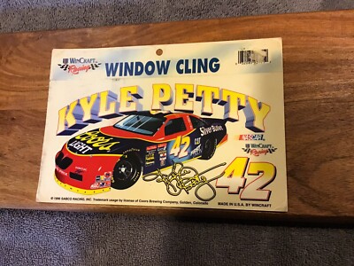 KYLE PETTY #42 COORS LIGHT 1996 RACE DAY BUMPER STICKER DECAL 1996 window cling