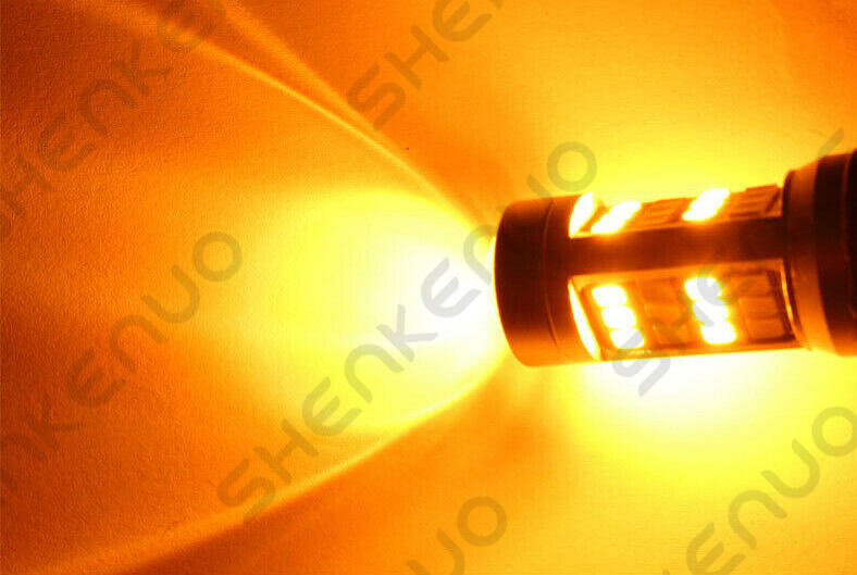 2PCS Turn Signal Light DRL Switchback LED Bulbs For 2015-2017 Toyota Camry