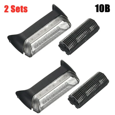 MARKENLOS 2x Rasierer Scherblatt Scherkopf Folie Ersatz Für BRAUN 10B Series 1 190 180 170