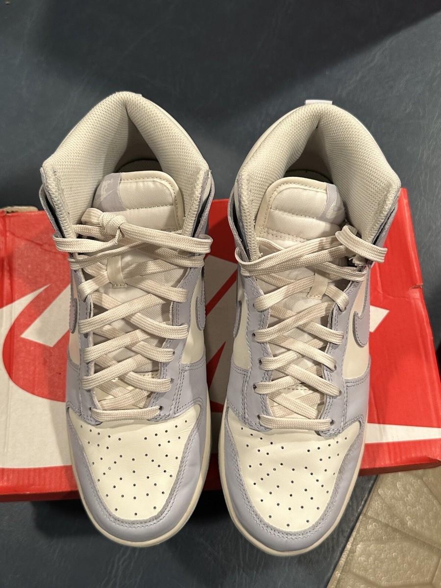 Size 8.5W - Women's Nike Dunk High Football Grey Pale Ivory DD1869