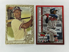 Ozzie Albies 2019 Allen & Ginter Gold Frame #13 + 2019 HR Challenge HRC-23 Lot
