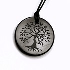 Shungite Pendant Tree of Life Necklace - EMF Protection & Healing