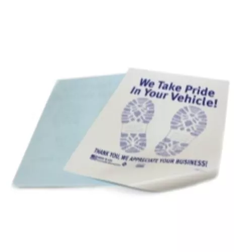 Slip N Grip Petoskey Plastics Blue Footprint On Poly back Paper