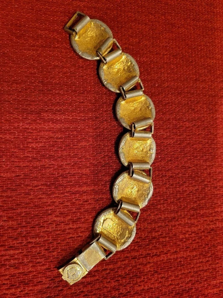 Brazalete VERSACE Chapado en Oro Medusa Estrás Cadena GP NOBOX Foto 3 de 4