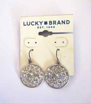 Lucky Brand Statement Ohrringe rund  silber USA OVP 25$