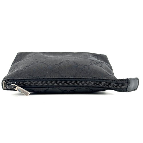 Gucci Borsello Pochette GG Nylon Nero Autentico 49T0213 - Foto 6 di 20