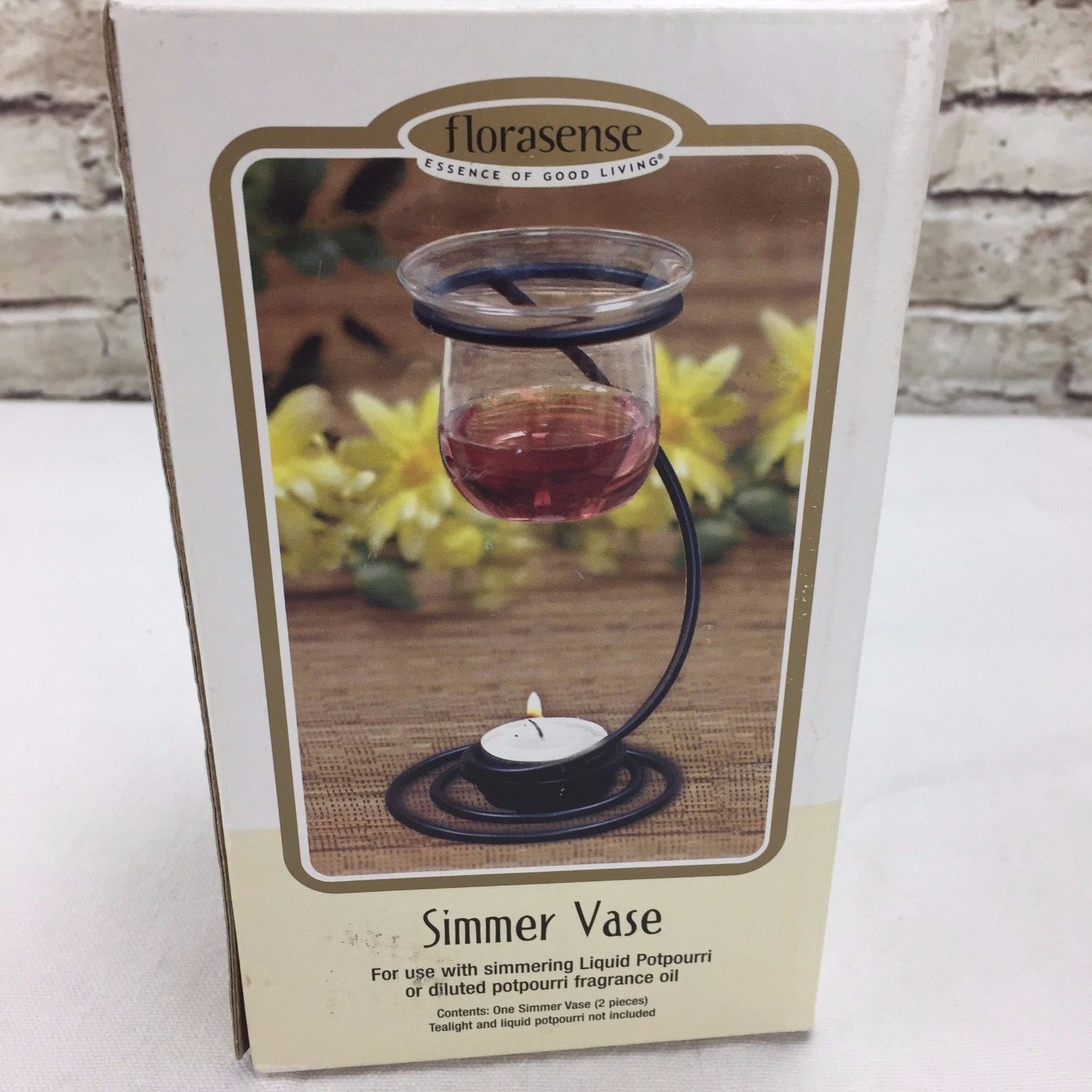 Florasense Simmer Vase for Burning Fragment Oil with candle 6.75" Tall eBay