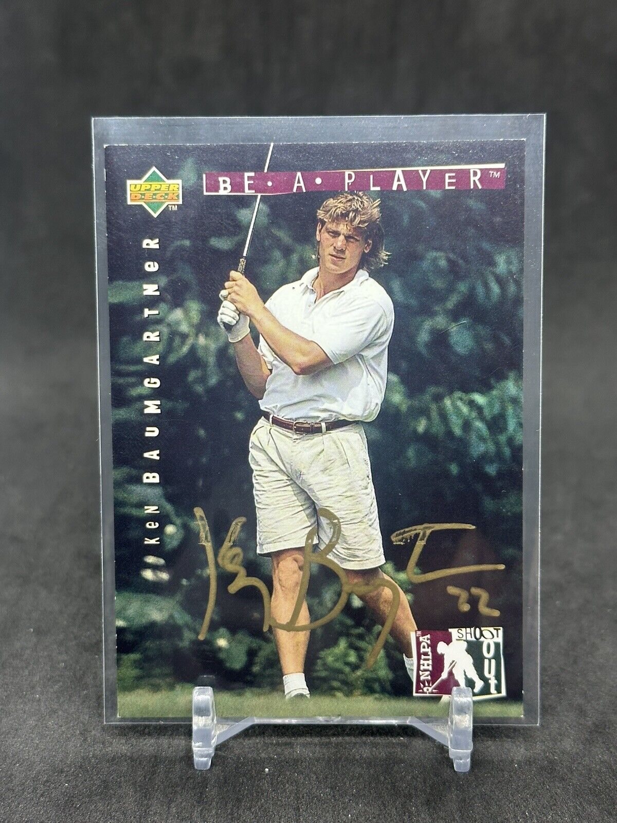 Ken Baumgartner 1994-95 Upper Deck NHLPA Be A Player Auto #149