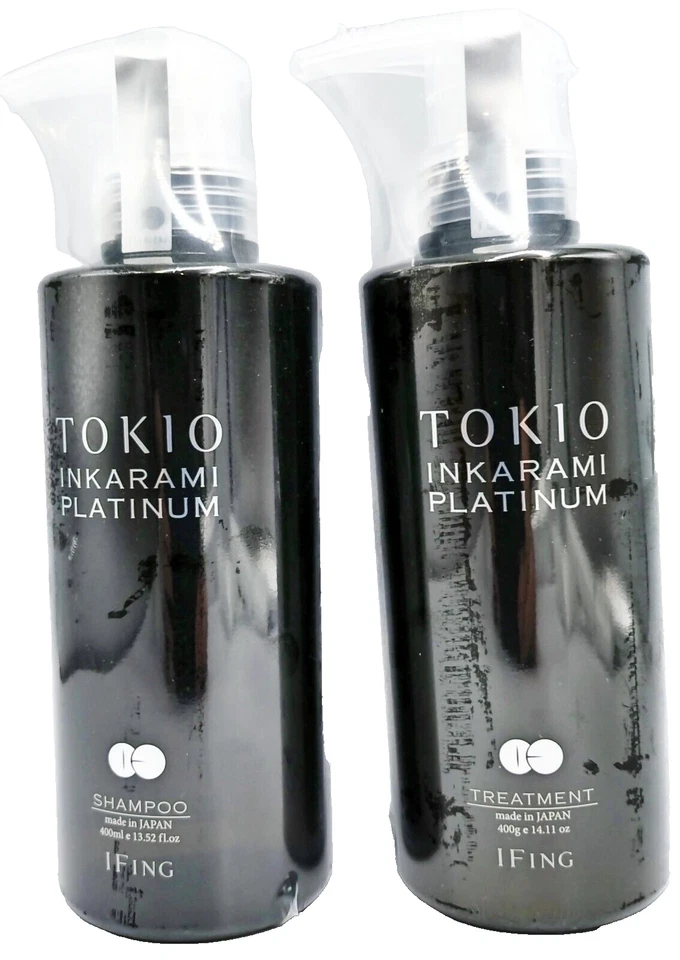 TOKIO IE Inkarami Platinum 400mL Shampoo & 400g Treatment + Oil 100mL Set Japan - Image 2 of 4