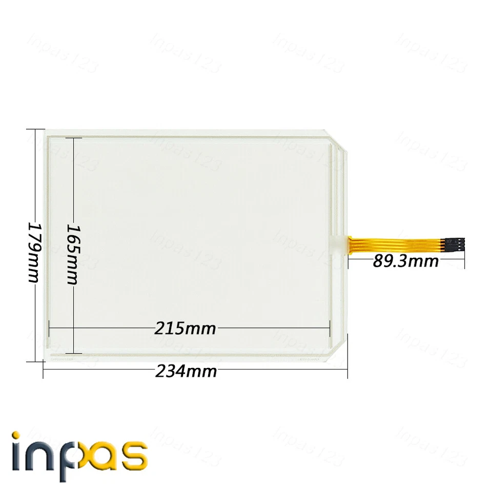 1Pcs for UniOP eTOP33C-E650 eTOP33C-E550 eTOP33C-E450 touch screen + overlay - Image 2 of 4