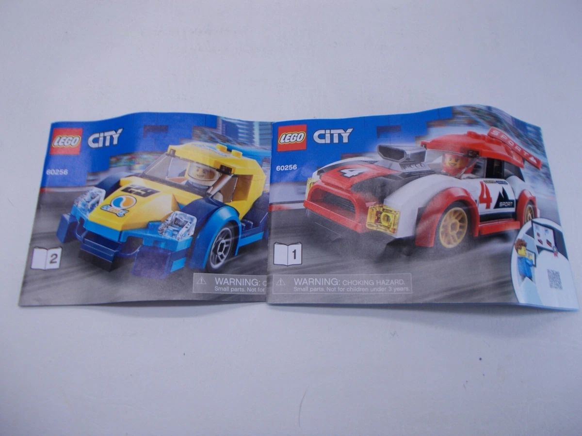 Lego City Race Car Driver 60256 Racing Cars Box and Instructions Incomplete