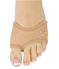 Half Sole Dance Shoes w/Crystals in 6 different colors