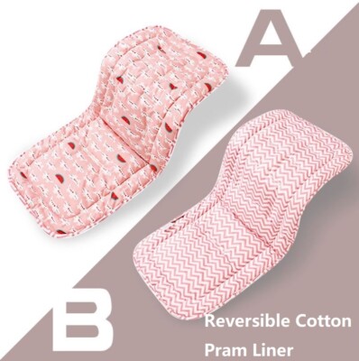 Reversible Cotton Pram Liners Seat Liners Pram Stroller