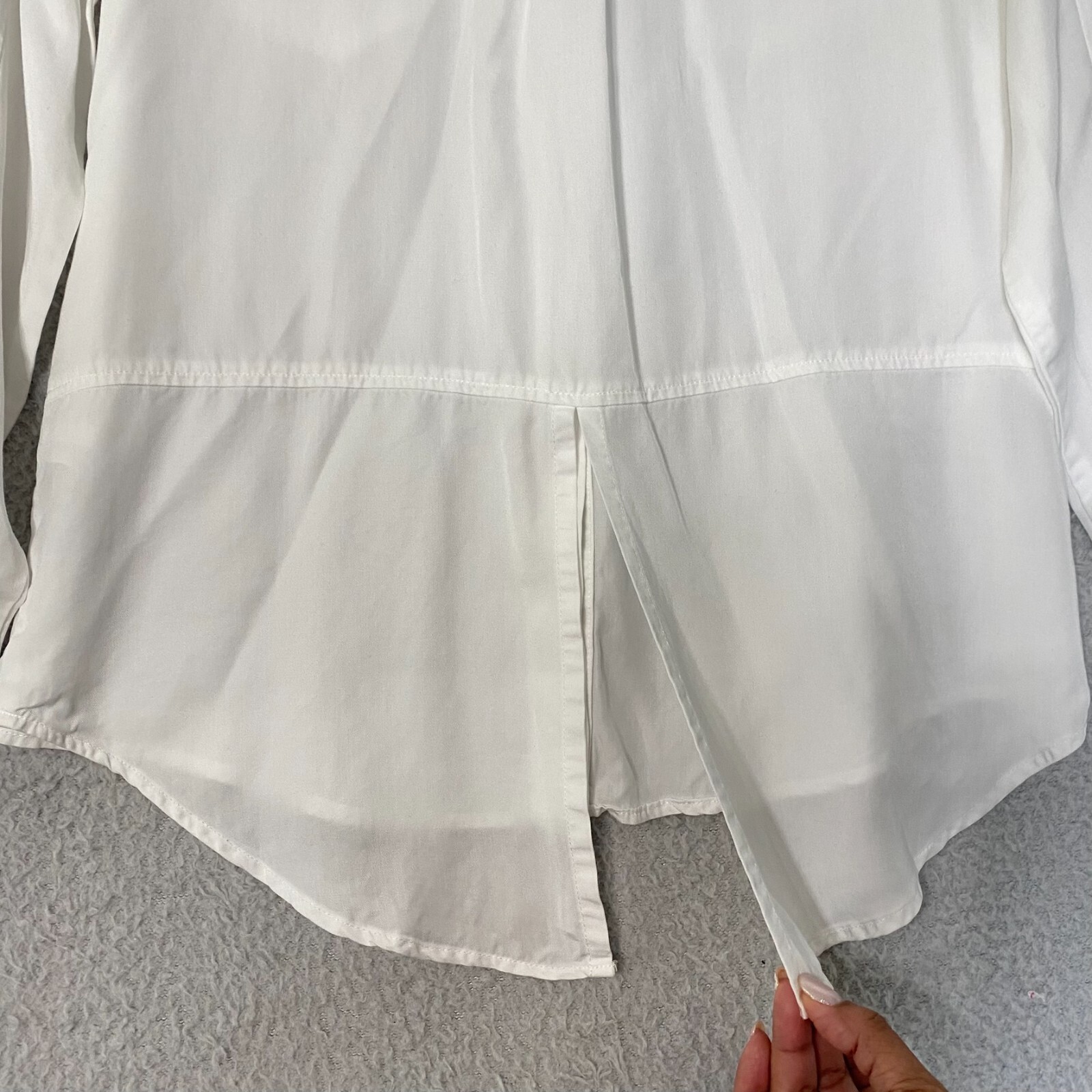 Calvin Klein Women Solid Button-Down Split-Back S… - image 9