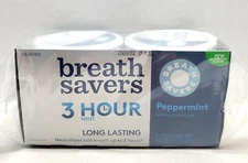 BREATH SAVERS Peppermint Sugar Free Breath Mints Tins, 1.27 oz (8 Count)
