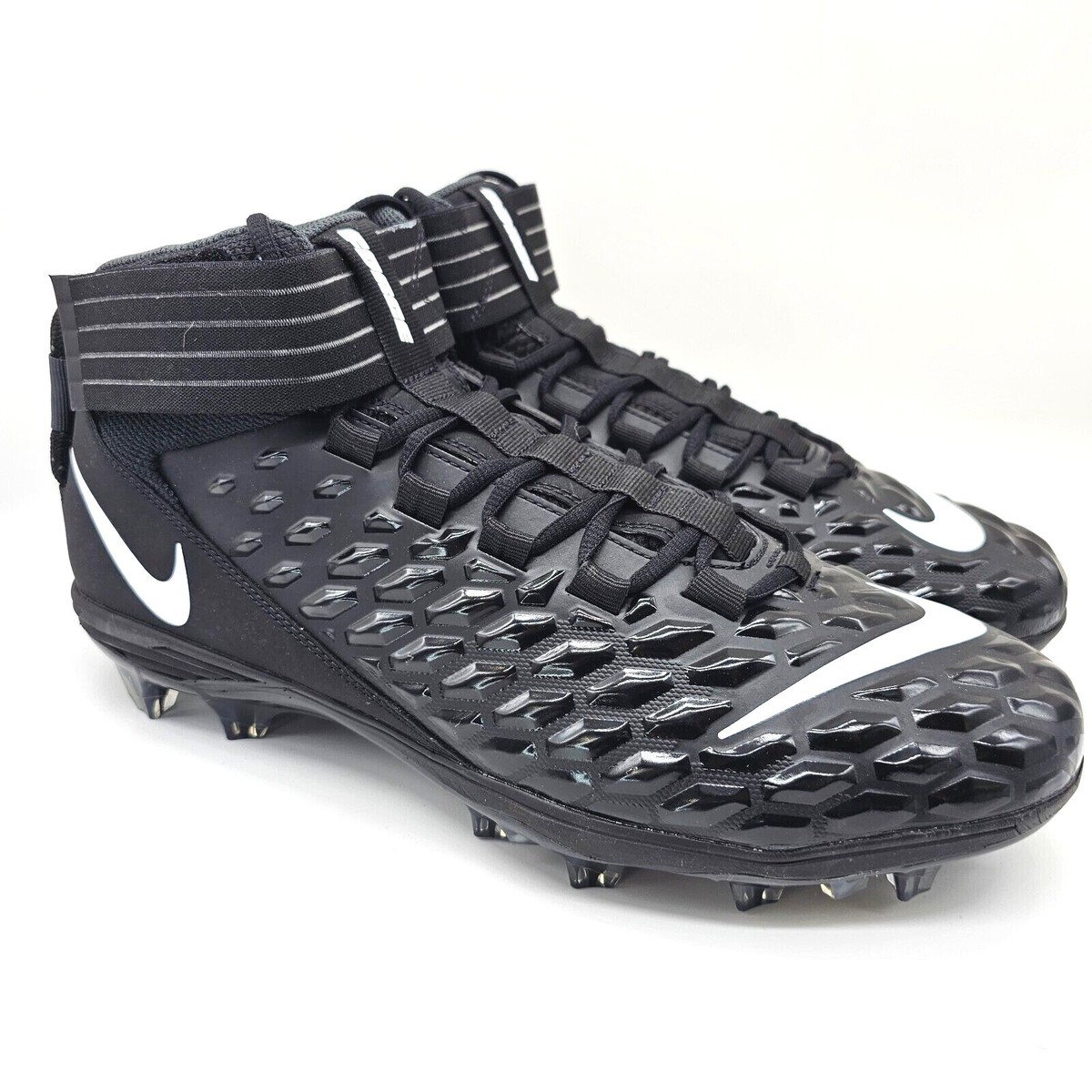 Nike Force Savage Pro 2 Men Size 10.5 Triple Black Football Cleat