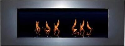 GELKAMIN ETHANOLKAMIN KAMIN FIRE PLACE TORNADO SILBER Made in Germany