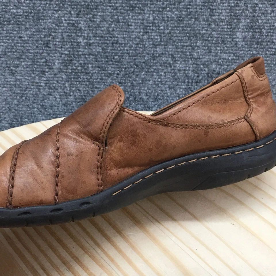 Zapatos Cobb Hill para mujer 8 N Paulette sin cordones mocasines planos cuero marrón informales Foto 3 de 4