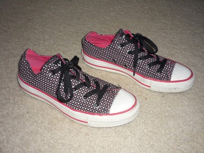 black and red chucks