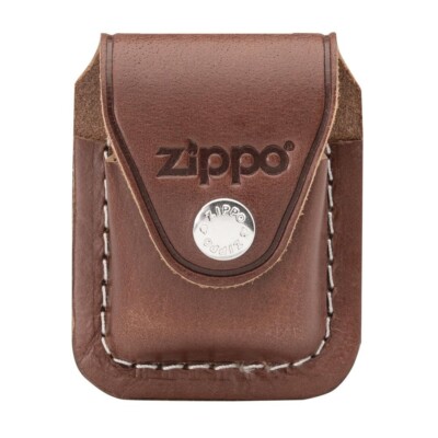 Zippo 67010 (LPCB),  Brown Leather Lighter Belt Clip Pouch, NEW