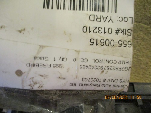 1994-1996 PONTIAC FIREBIRD FACTORY OEM CLIMATE CONTROL ASSEMBLY TESTED - Picture 9 of 12