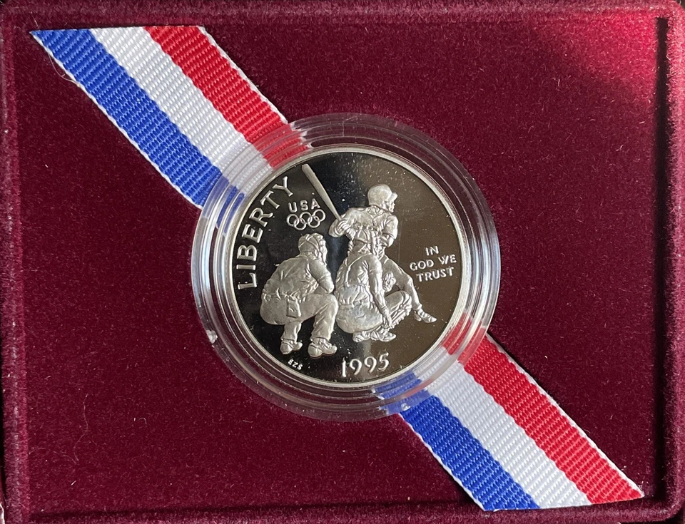 1995 PROOF US Olympic Games Coins of the Atlanta Centennial Half Dollar #46733L - Image 2 of 4
